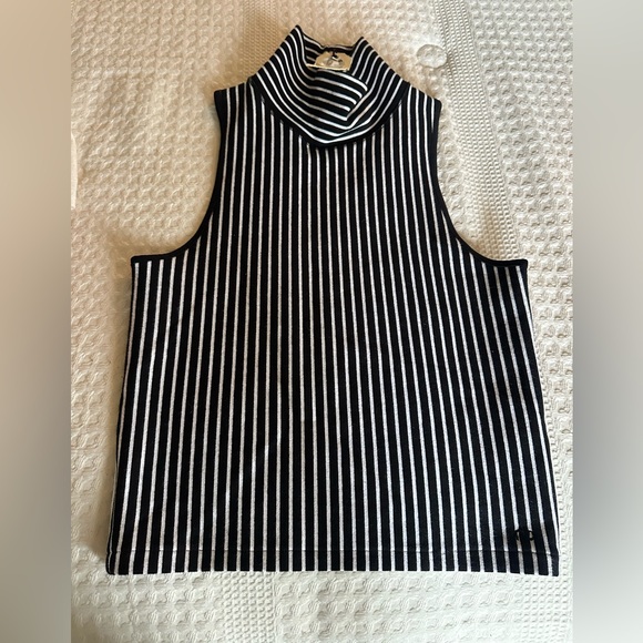 rag & bone Tops - Rag & Bone Black and White Striped Tank Top